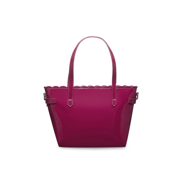 Patent Scallop Mini Grab Bag - Purple - Image 6