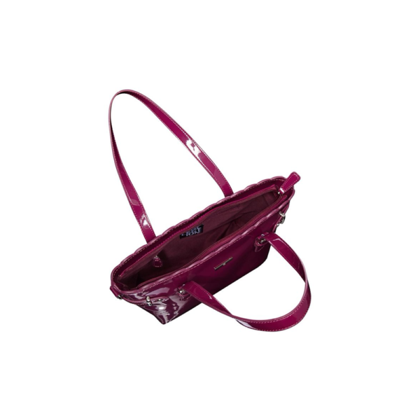 Patent Scallop Mini Grab Bag - Purple - Image 4