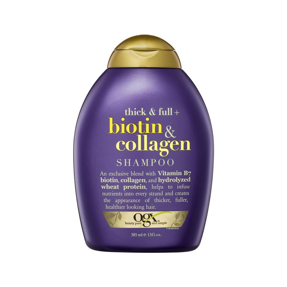 OGX (UK), Thick & Full+ Biotin & Collagen Shampoo – 385ml – ShahebBiBi.com