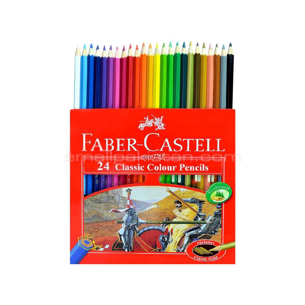 Faber-Castell, 24 Classic colour Pencils – ShahebBiBi.com