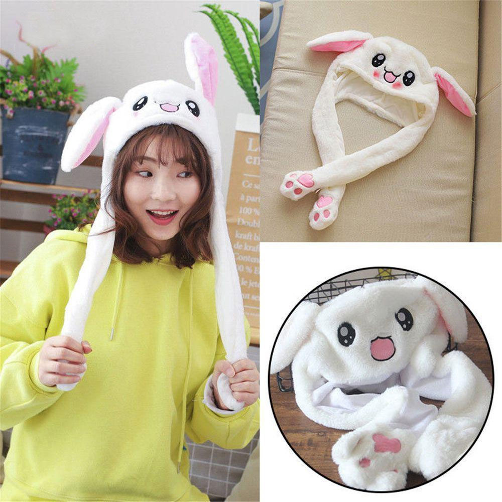 Funny Bunny Hat with Pop-Up Ears When Pressing Paws – ShahebBiBi.com