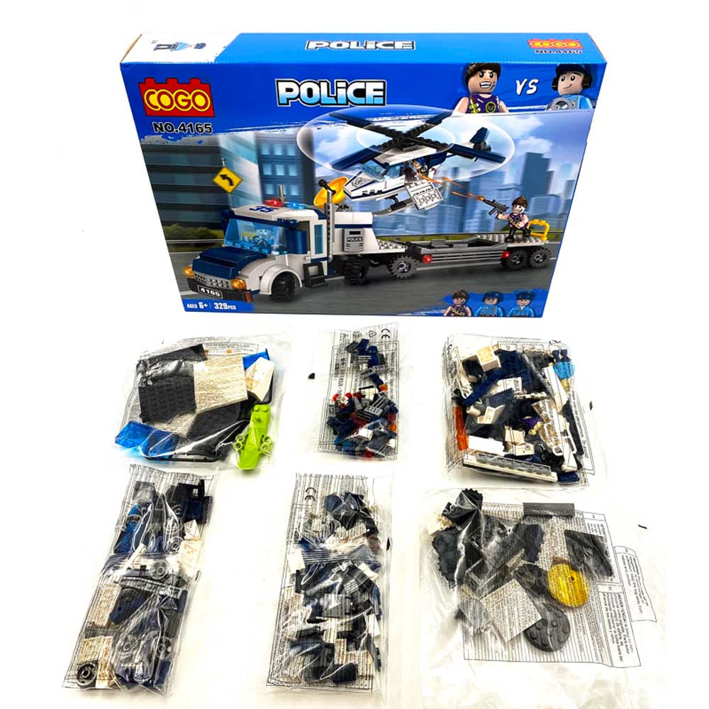 Cogo Police Vehicles Shaped Building Blocks 329Pcs ShahebBiBi