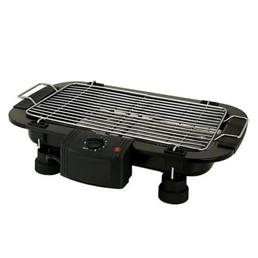 BOTIST Black 2000 Watt Electric Barbecue Grill, For camping, Size: Medium