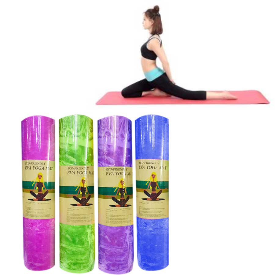 Multicolor Eva Yoga Mat, Thickness: 3 mm at Rs 101/piece in New