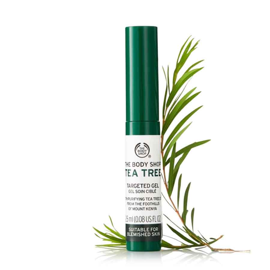 Чайное дерево точечно. Tea Tree targeted Gel the body shop. Чайное дерево боди шоп. Гель для точечного нанесения чайное дерево body shop. Body shop от акне с чайным деревом.