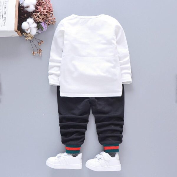 Kids Boys Dress 3pcs Set - Jacket, Tshirt, Pant (Red , Black & White) - (2.5 to 5 years) - Image 3