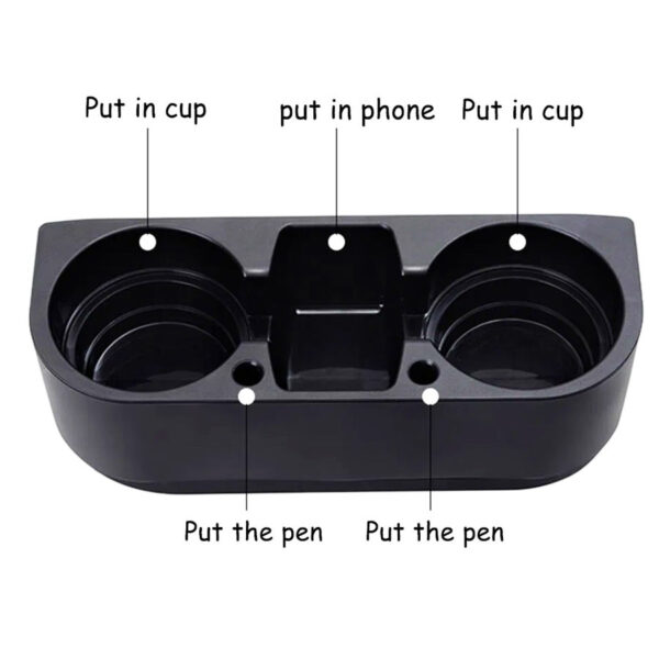 Car Cup Holder - Black - Image 3