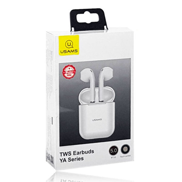 Usams YA Series TWS Earbuds - White - Image 4