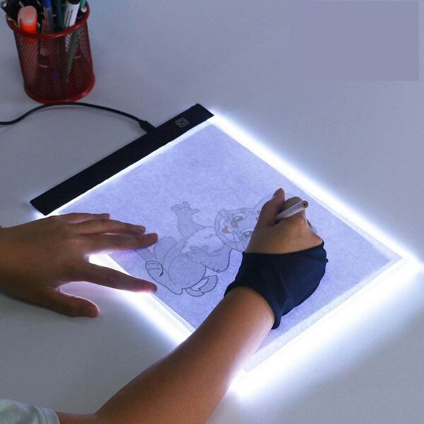 Educational Drawing Board 3 Level Dimming Led Drawing Copy Pad / Light Pad / Sketch Pad (Size - A4-1) - Image 11