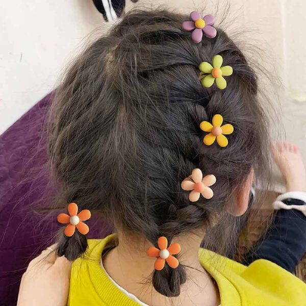 Girls Cartoon Elastic Hair Band Set - 10pcs - Image 3