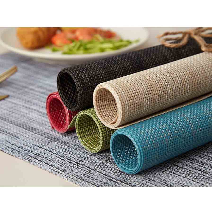 PVC Kitchen Dining Table Mat Set – Sky Blue ( 6 pcs set ) – ShahebBiBi.com