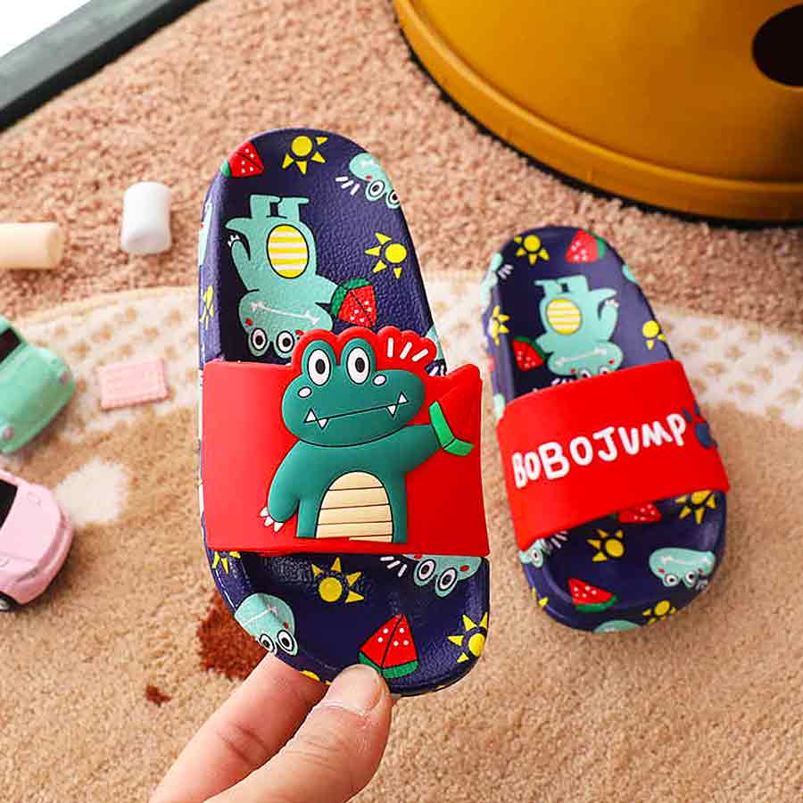 BoboJump Flexible Kids Summer Slide / Slipper – Navy Blue ( 3 to 7 ...