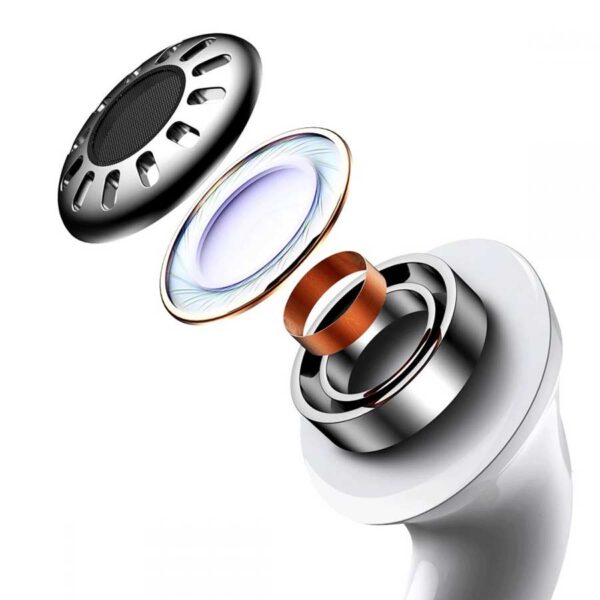 Baseus W3 True Wireless Earphones - white - Image 3