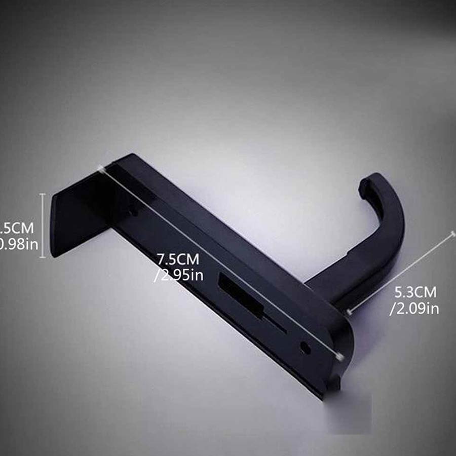 Portable Universal Headphone Headset Hanger Wall Hook – Black ...