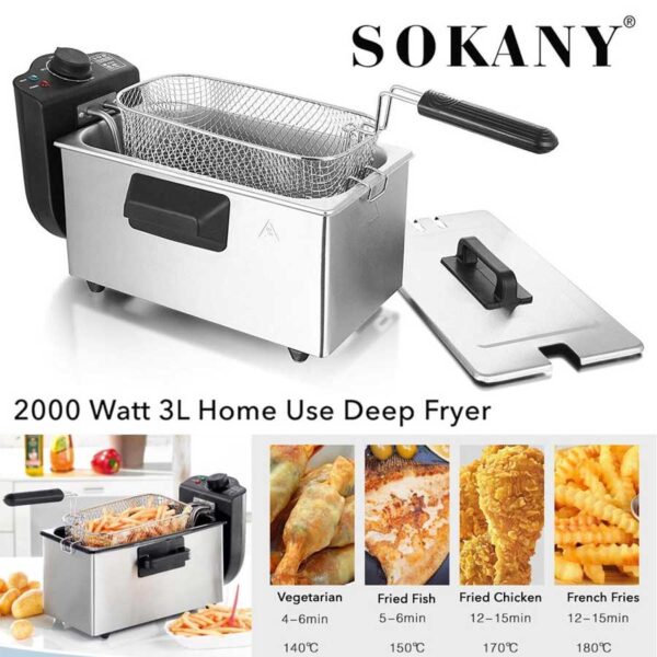 Sokany , Deep Fryer 3.5 L - Image 7