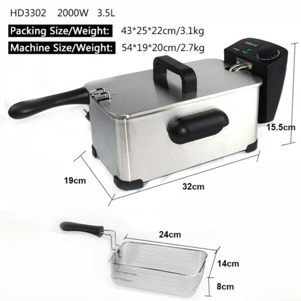 Sokany , Deep Fryer 3.5 L - Image 5