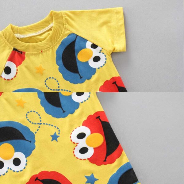 Kids Sesame Street Elmo & Cookie Monster Tshirt & Pant Set - Yellow ( 1 to 3.5 years ) - Image 3