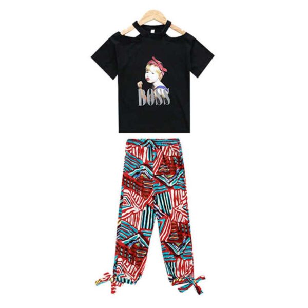 Girls Summer Clothing Set Tshirt + Trouser - Boss Girl ( 3 to 9 Years ) - Image 4