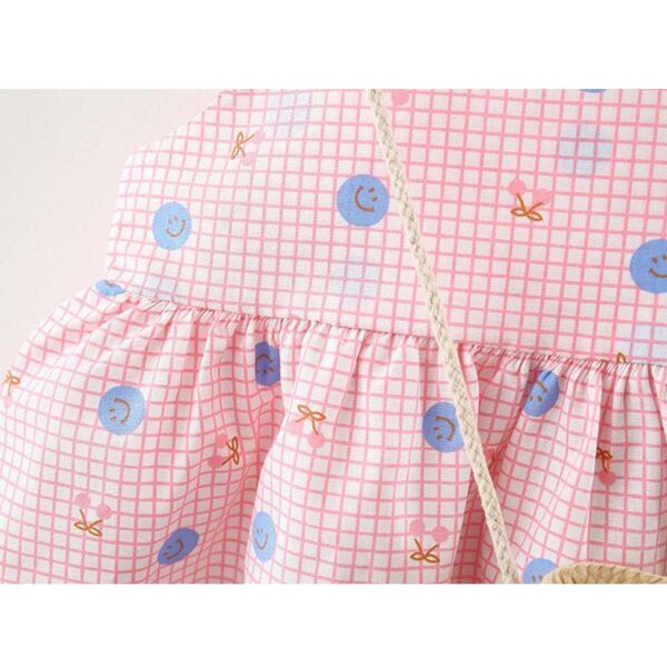 Girl Colorful Polka Dotted Frock Dress with Cute Bow Bag Set ( 6 months to 2.5 years ) - Image 5