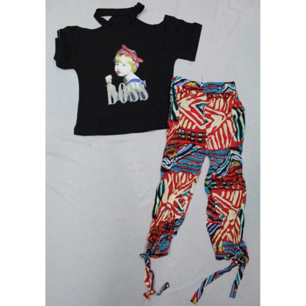 Girls Summer Clothing Set Tshirt + Trouser - Boss Girl ( 3 to 9 Years ) - Image 8