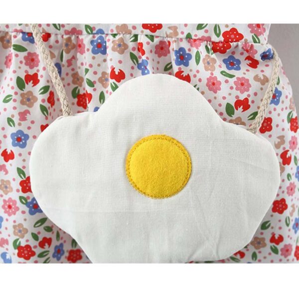 Girls Short Sleeve Floral Princess Dress / Frock Egg Bag Outfit  - ( 3 months to 2.5 years ) - Image 3