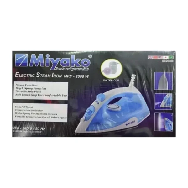 Miyako Electric Steam iron (MKY-2000W) - Image 3