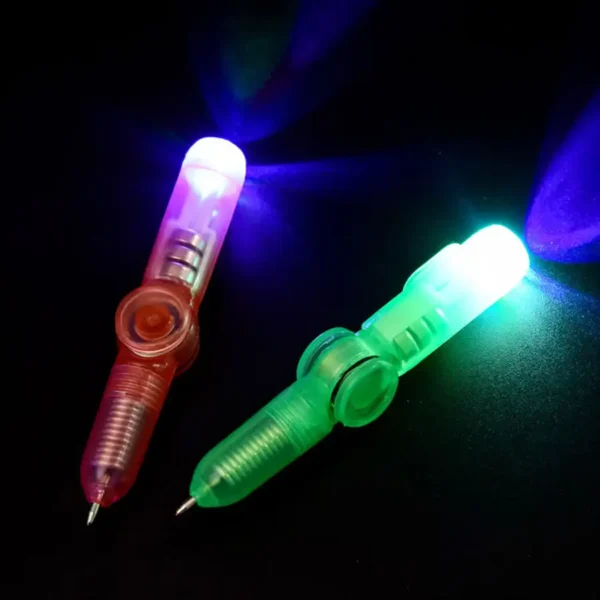 Lighting Fingertip Rotating Spinner And Gyro Pen - Image 4