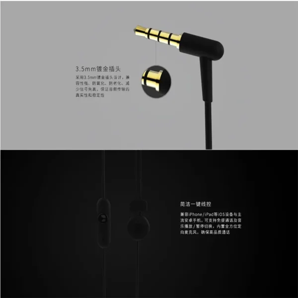 Remax Rm-510 In-Ear Stereo Earphones - Black - Image 3