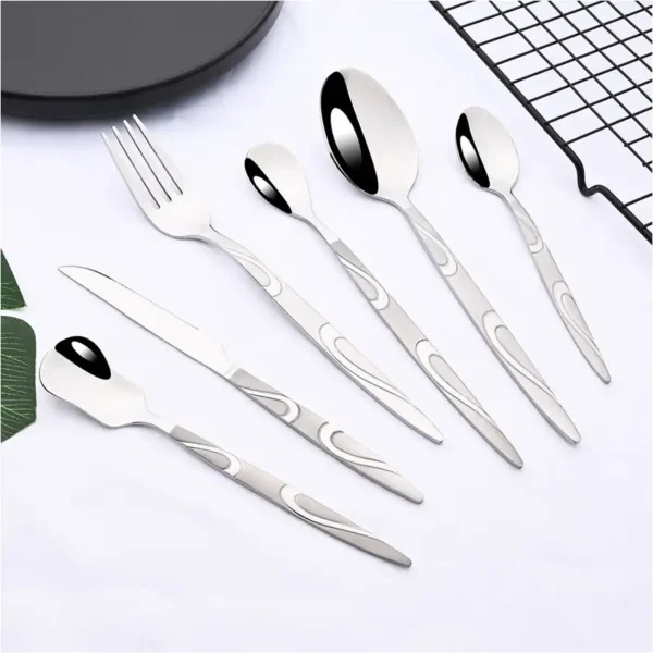 Vintage Style Dinnerware Stainless Steel Cutlery / Spoon 6pcs Set (Germany) - Image 3