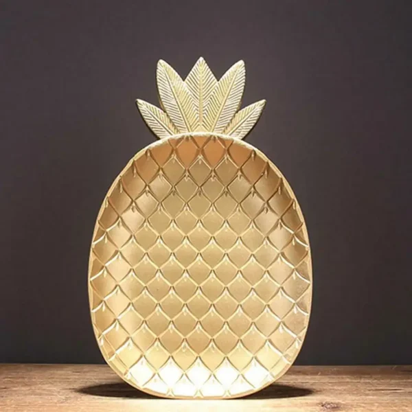 Nordic Style Wooden Pineapple Shape Dish / Tray - Image 3