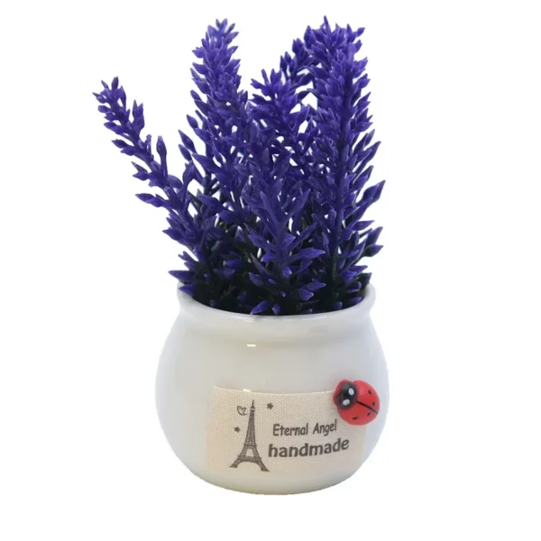 Artificial Small Size Flower Plant With Ceramic Pot - Image 5