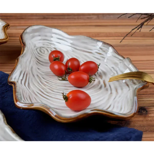 Nordic Style Shell Shape Tableware Ceramic Tray (1Pc) - Type1 - Image 7