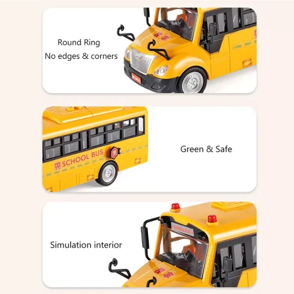 School Bus Toy With Music & Lighting System - Image 4