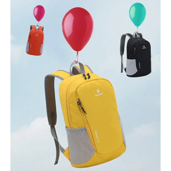 15L Lightweight Waterproof Camping Rucksack Backpack/Bag - Yellow - Image 3