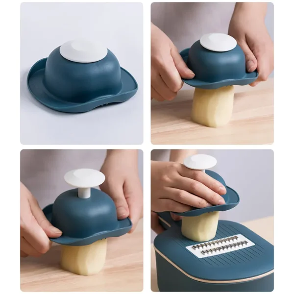 Multifunctional Scratch-proof Hand Vegetable Cutter / Slicer / Shredder / Grater - Image 4