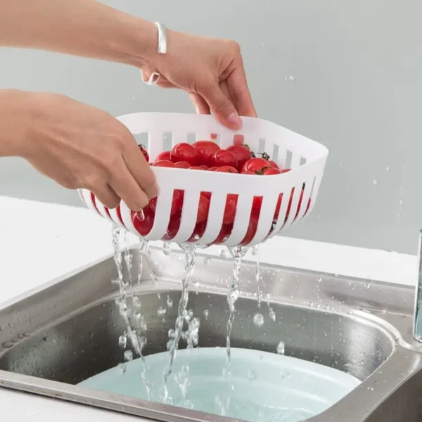 Hollow Fruit Washing Drain Basket / Kitchen Sink Wash Baskets  (Color May Vary) - Image 4