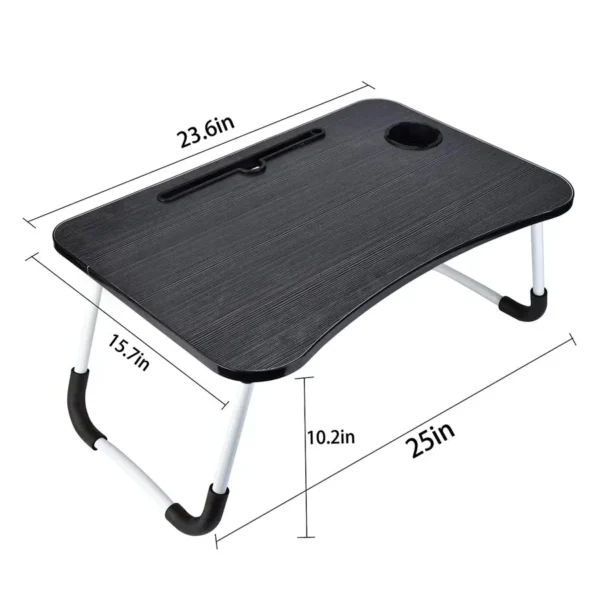 Portable Laptop Desk Tray Table With Foldable Legs, Portable Laptop Standing Desk - Image 4