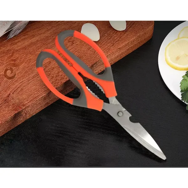 Kitchen Master Vegetable Cutter Extra Sharp Stainless Steel With 5 Blade Scissor & Cover - Image 3