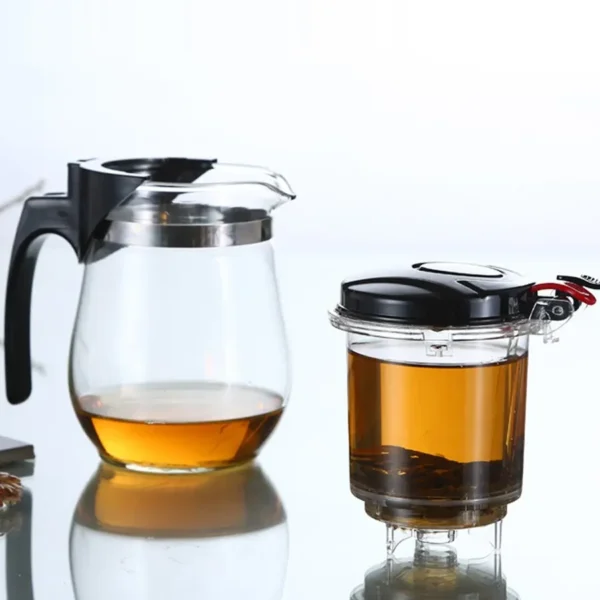 Transparent Heat-resistant Filter Induced Borosilicate Glass Domestic Tea / Coffee Pot Kettle - Image 7