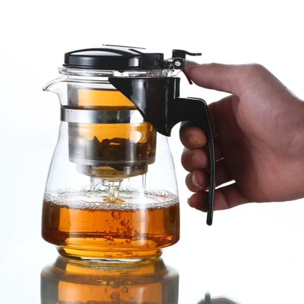 Transparent Heat-resistant Filter Induced Borosilicate Glass Domestic Tea / Coffee Pot Kettle - Image 6