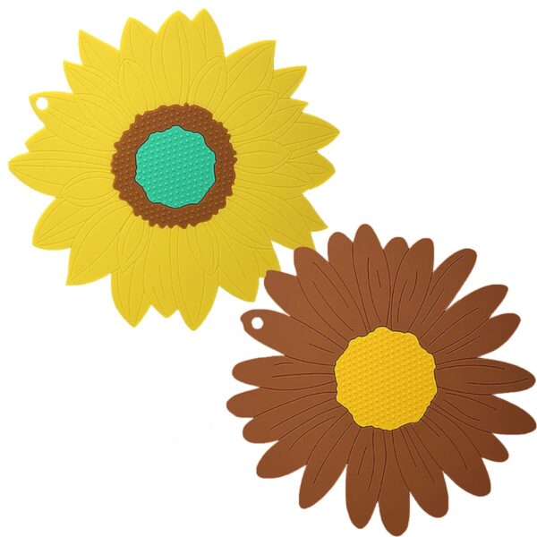 Sunflower Trivet Coaster - Anti-Scald & Heat Resistant Silicone Mat - Image 5