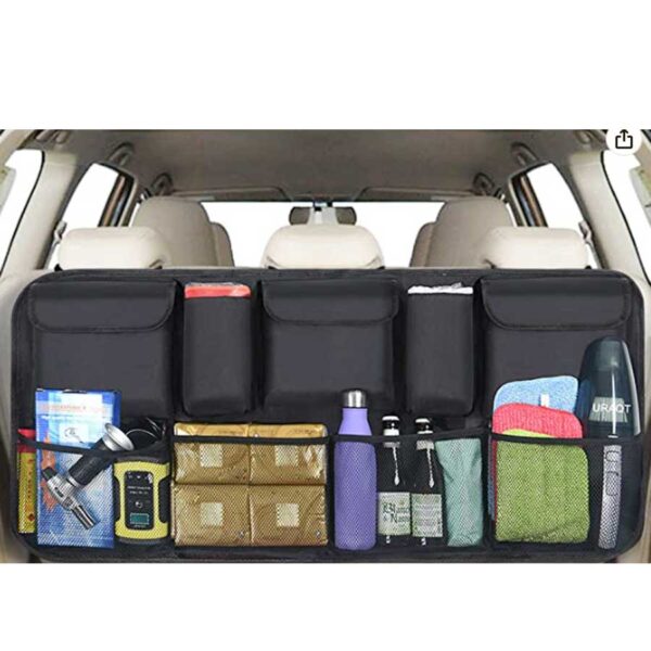 URAQT Trunk Organizer Car, Storage Bag, Trunk Bag, Waterproof Bag with Strong Elastic Net and Velcro Closure - Image 4