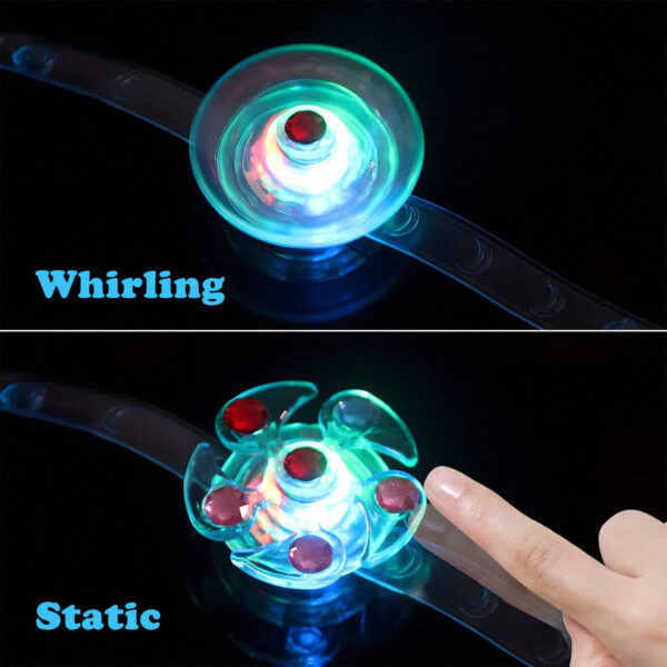 LED Light Up Fidget Spinner Bracelets - Image 3