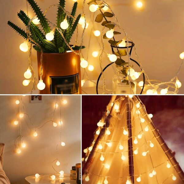 Fairy Lights, Decoration for Indoor Lighting, Bedroom, Wedding, Party, Tree (Warm) - Image 3