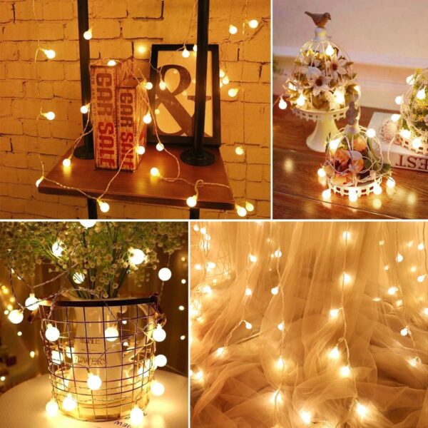 Fairy Lights, Decoration for Indoor Lighting, Bedroom, Wedding, Party, Tree (Warm) - Image 4